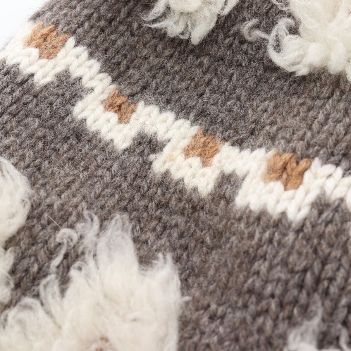 Chanel Dress Gripoix Button Wool Gray White. Brown — view 13