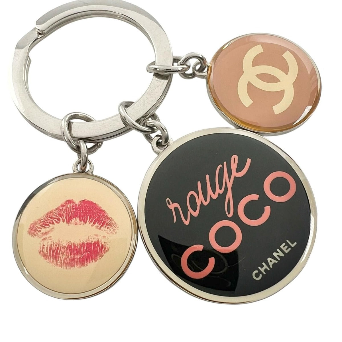 Chanel Rouge Coco Metal Yellow Orange Black Key Holder — view 6