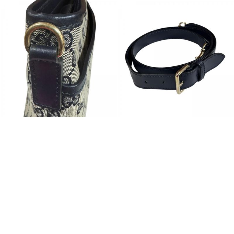 Gucci Sherry Shoulder Bag GG Canvas 388926 Navy Ladies Gucci Gucci