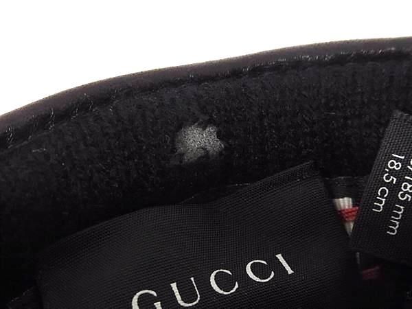 Gucci GG Marmont Lambskin Gloves Size 7 1/2 Women's Black Aw1911