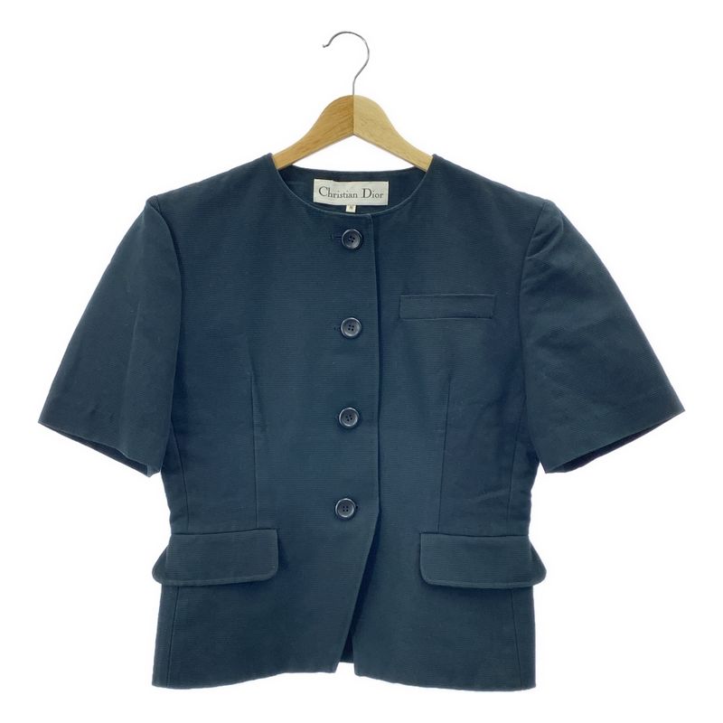 Christian DIOR | Cotton Crew Neck Blouse | M | Dark Green | Women