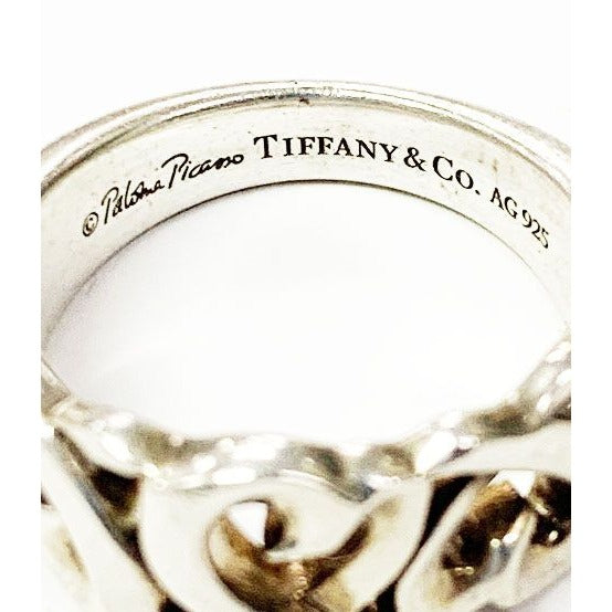 Tiffany & Co Triple Loving Heart Ring No 12 Silver Pinky — view 5