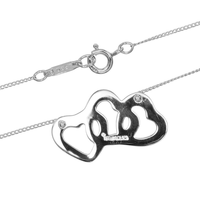 Tiffany & Co Triple Heart 925 Silver Ladies 4g Necklace
