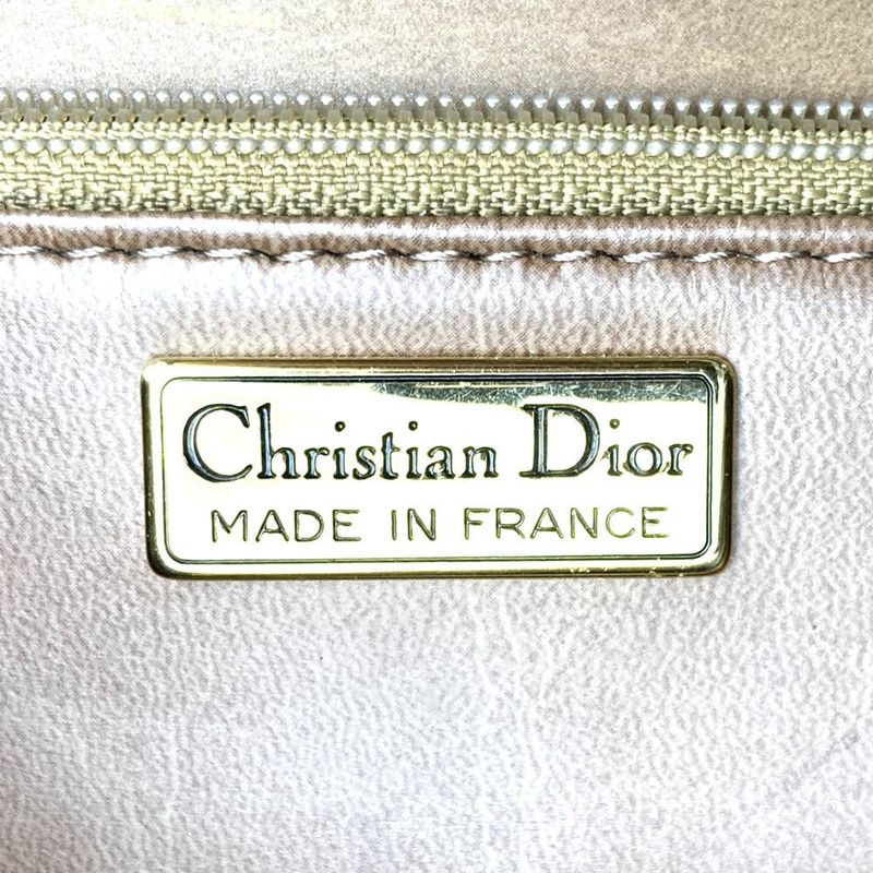 Dior Christian Dior Honeycomb Crossbody Shoulder Bag Black/brown Pvc/leather