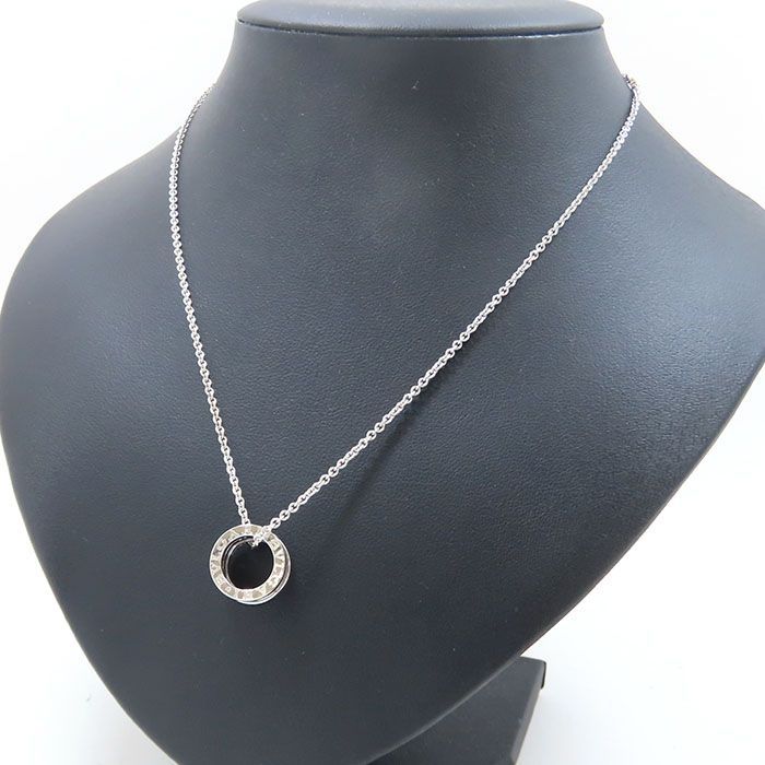 Bvlgari Bulgari B-zero1 Legend Diamond Necklace 18K White Gold 750 White Gold