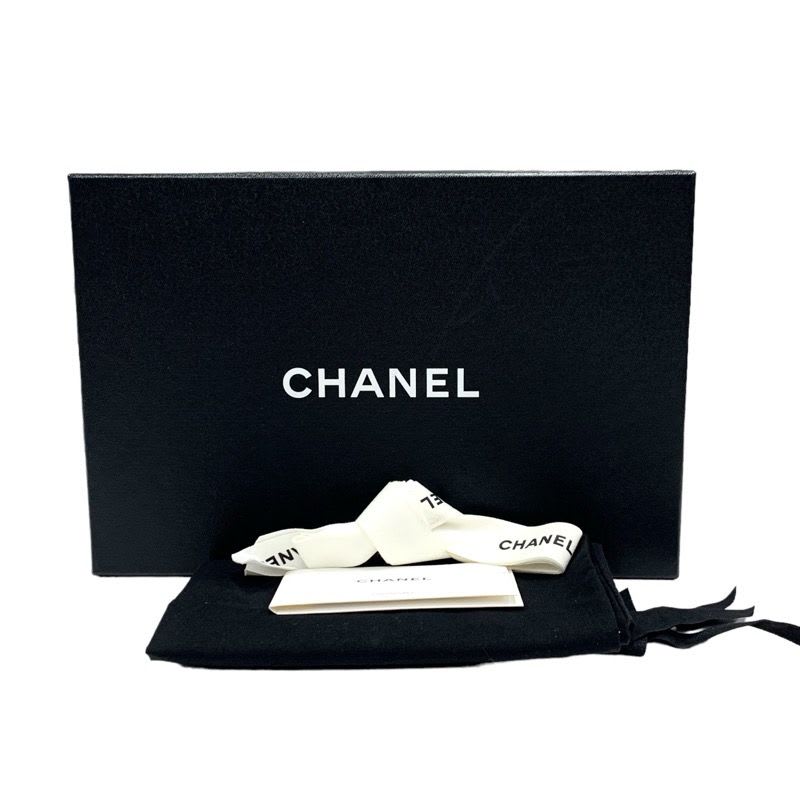 Chanel Loafer Leather Shoes Black Silver Quilted Coco Mark