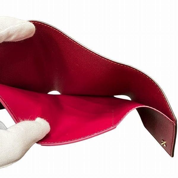 Louis Vuitton Monogram Portefeuille Victorine M41938 Fuchsia Trifold Wallet