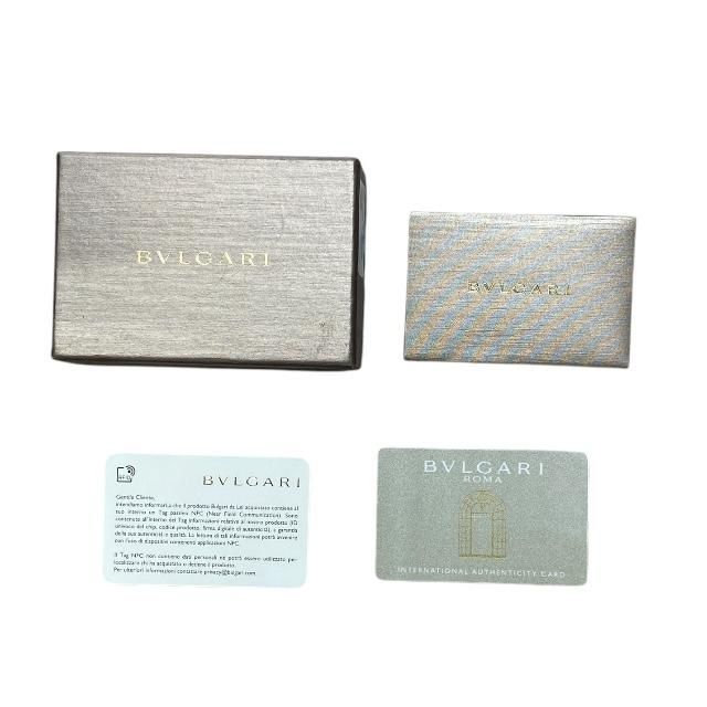 Bvlgari 288156 6-ring Key Case Logo Clip Leather Black