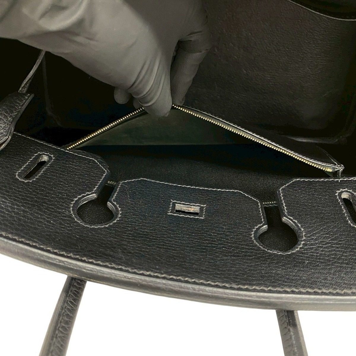 Hermes Birkin 35 Ardennes Boston Bag Tote Black — view 10
