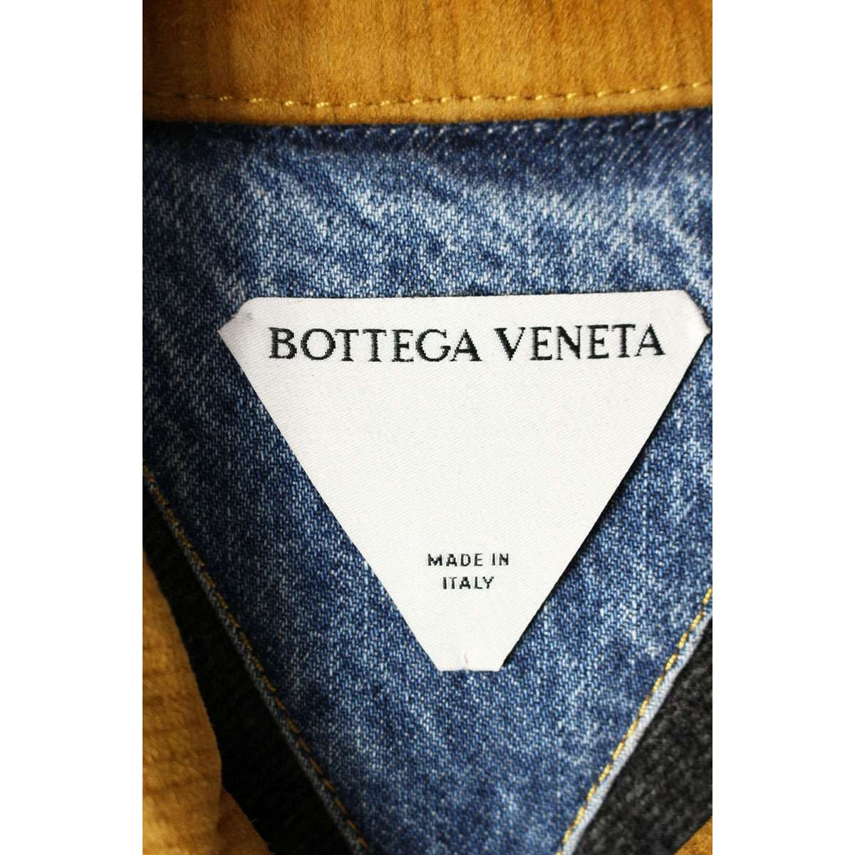 Bottega Veneta Color Cut Replacement Coveralls Denim Jacket — view 3