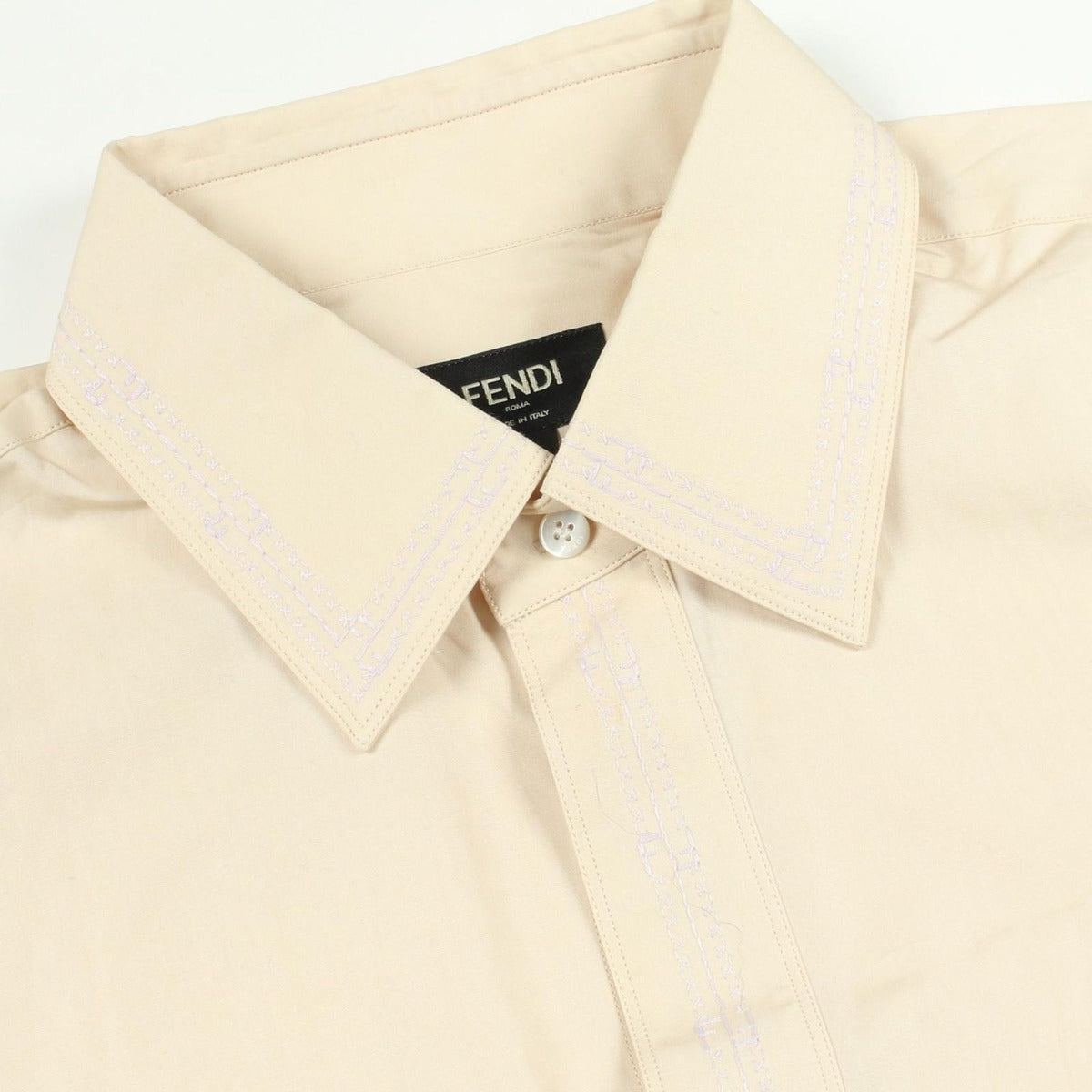 Fendi Cotton Shirt Top Beige — view 7
