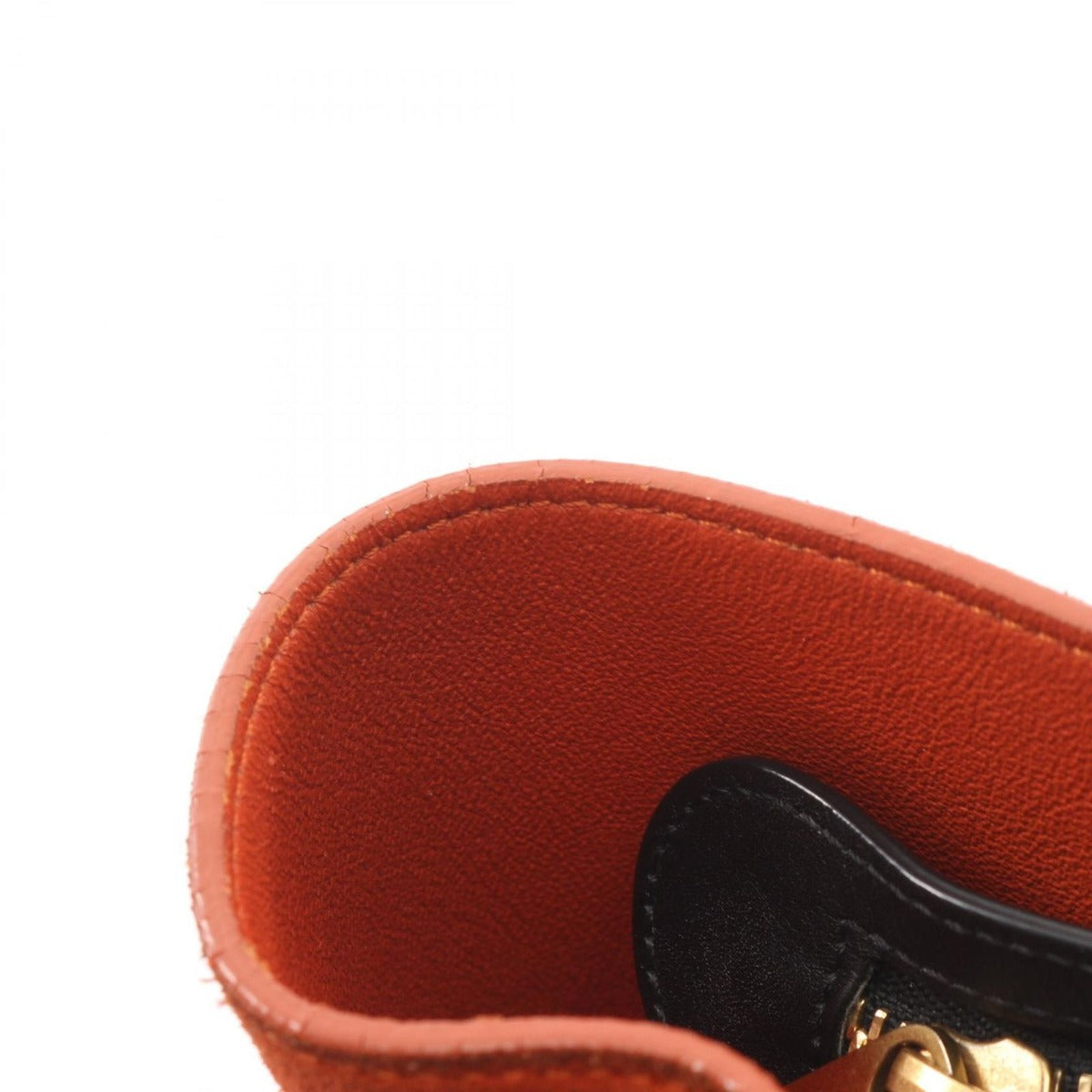 Celine Handbag Trapeze Small White Black Orange Leather Black. — view 9