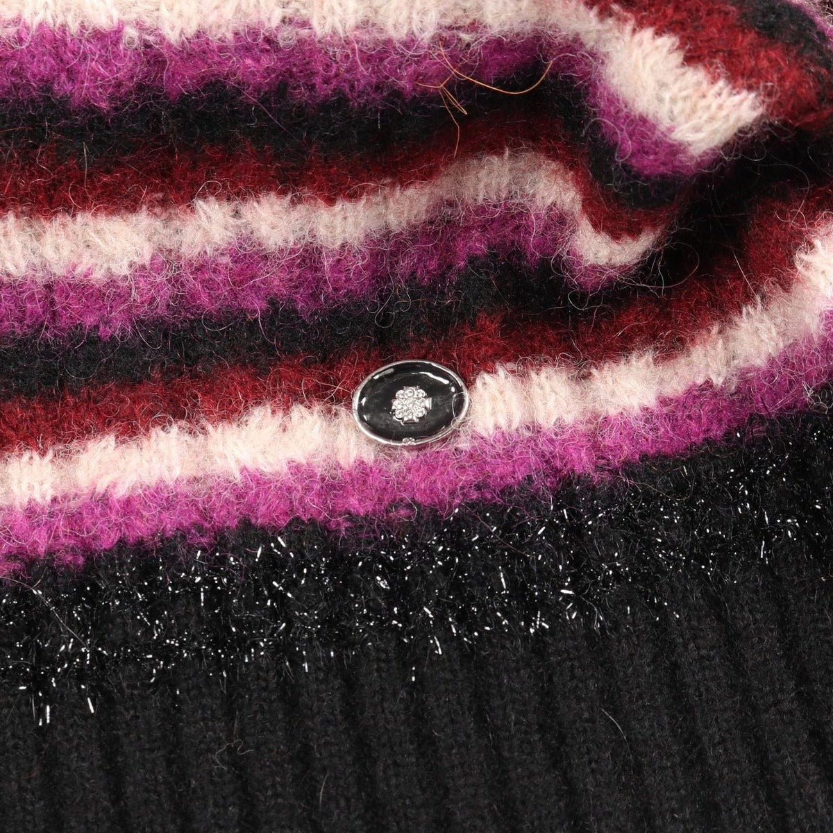 Chanel Knit Coco Mark Button Cashmere Wool — view 10