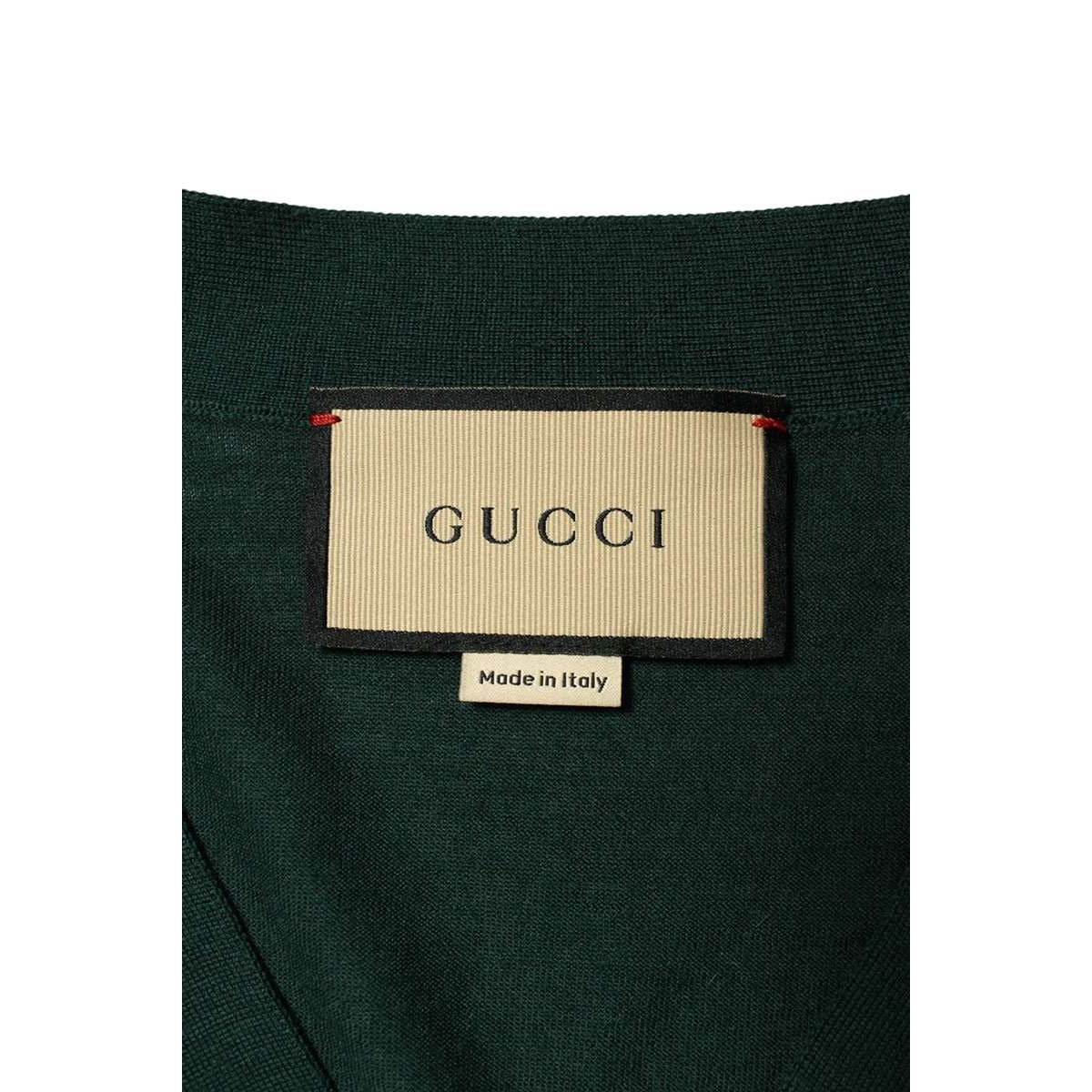 Gucci Dog Embroidery V-neck Cardigan XXL — view 3