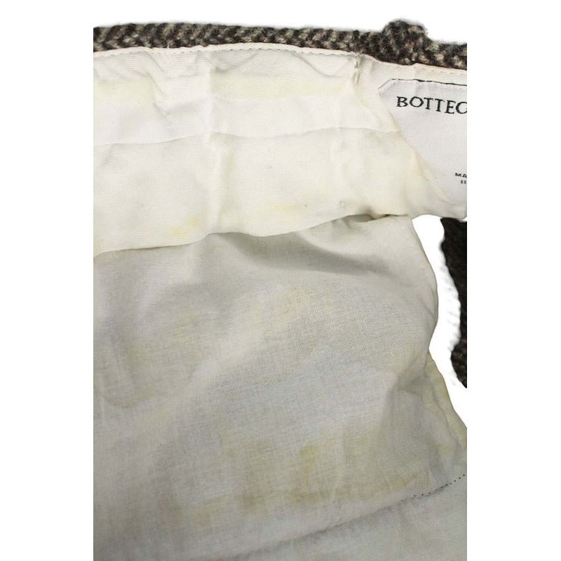 Bottega Veneta V12 N0 Herringbone Tweed Tapered Long Pants 44 — view 3