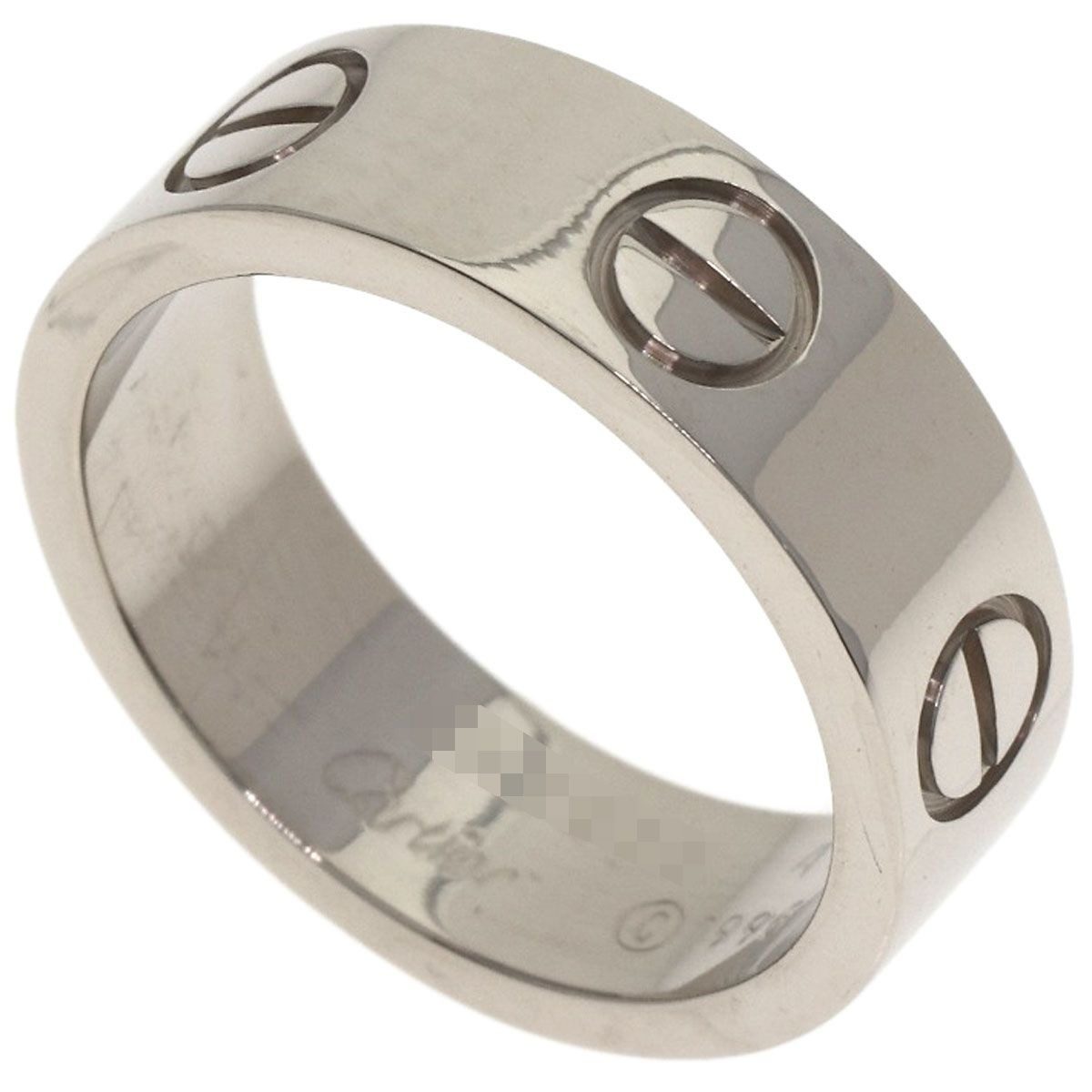 Cartier Love Ring 49 18K White Gold