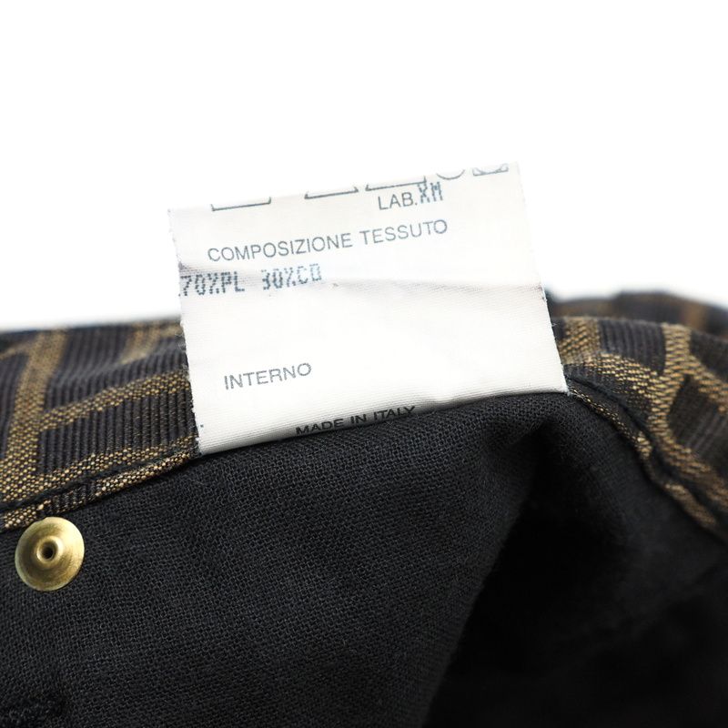 Fendi Vintage Pants Size I40 D34 Inch26 Fendi Jeans FF Double F Zucca High