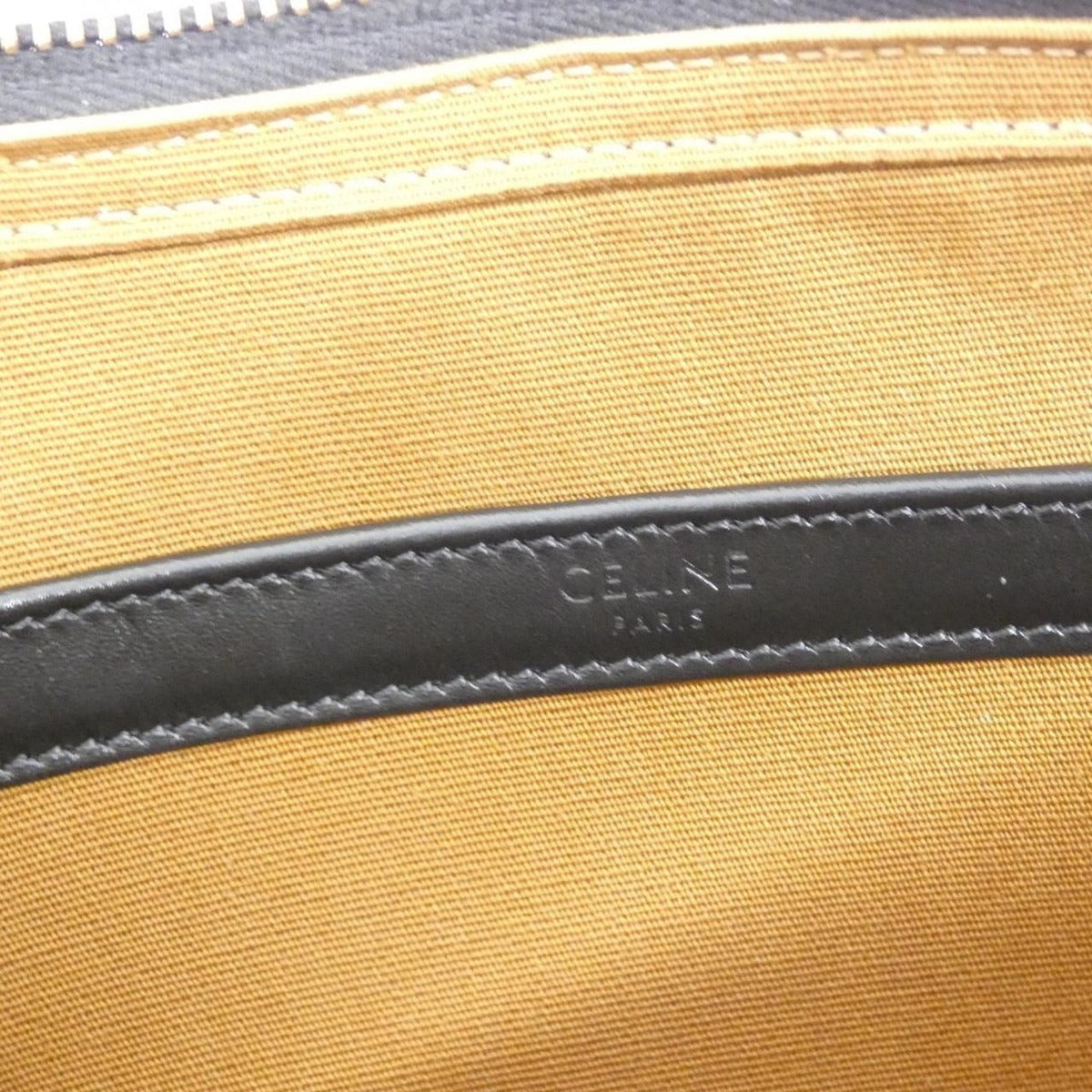 Celine Shoulder Bag Canvas Black — view 7