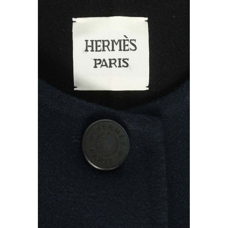 Hermes 23 AW 37-7103 Serie Button Cashmere Coat 40 — view 3