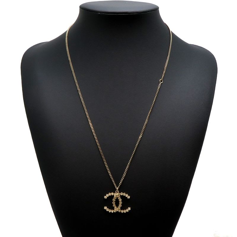 Chanel Coco Mark Rhinestone Necklace