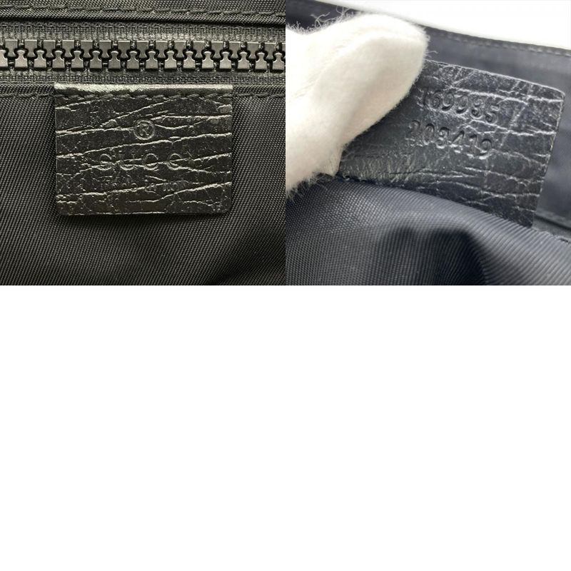 Gucci Shoulder Bag GG Supreme Canvas 169935 Black Messenger Bag Unisex