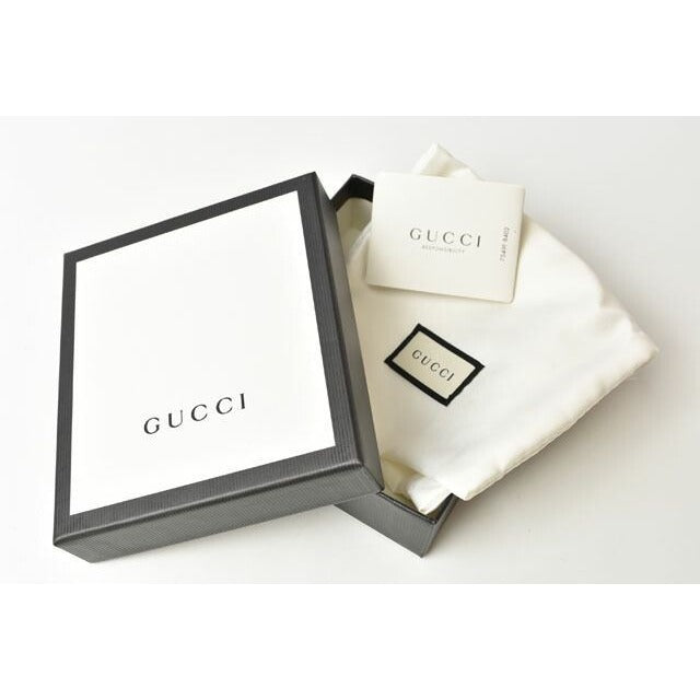 Gucci Wallet Fold Dorian Black Calf Leather Never — view 9