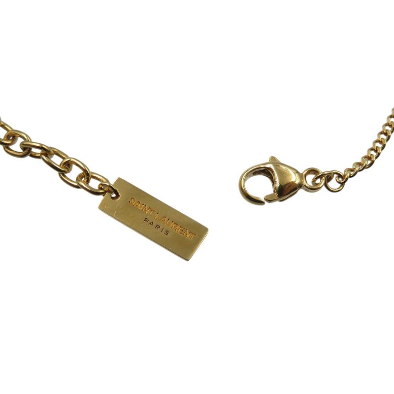 Saint Laurent Opium Monogram Twisted Metal Gold Bracelet 1496 Saint Laurent