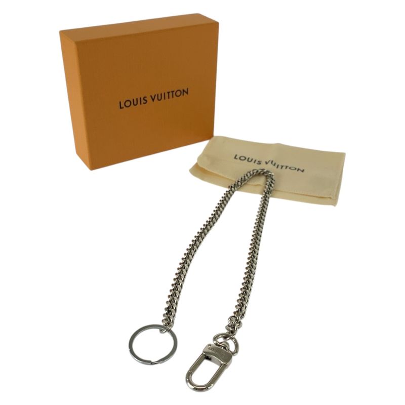 Louis Vuitton Silver Plated Wallet Chain For Men 505494