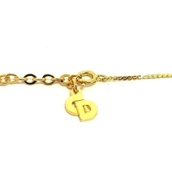 Christian Dior Necklace CD Logo Gold Metal Shown — view 3