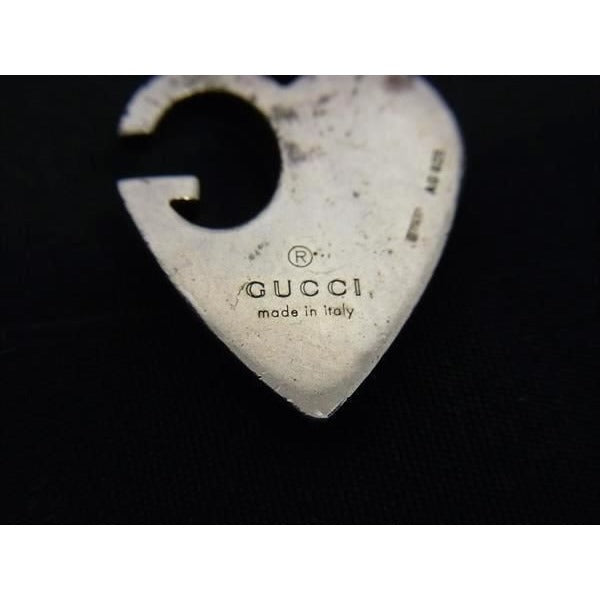 Gucci Necklace G Logo Silver SV 925 Heart — view 4