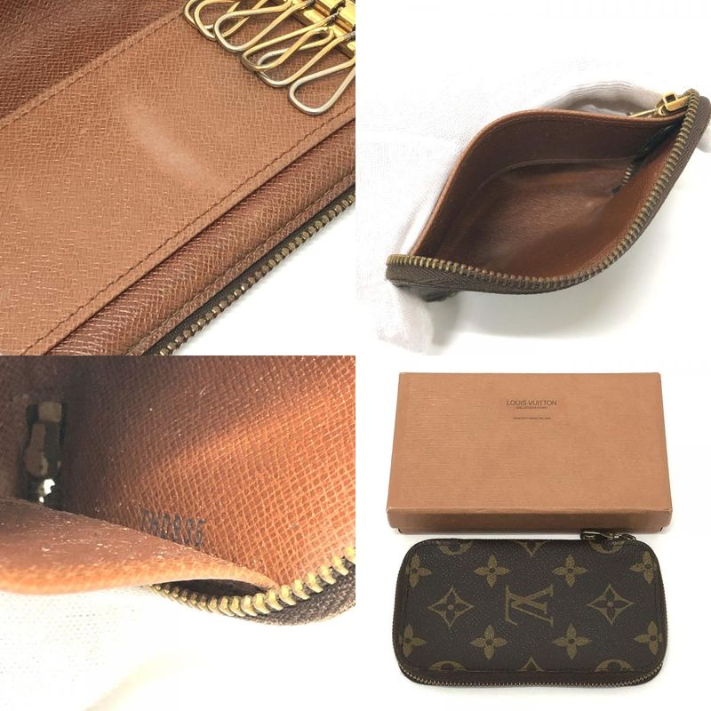 Louis Vuitton Key Case Pochette 6 Cles Monogram M62610 Monogram Canvas Brown