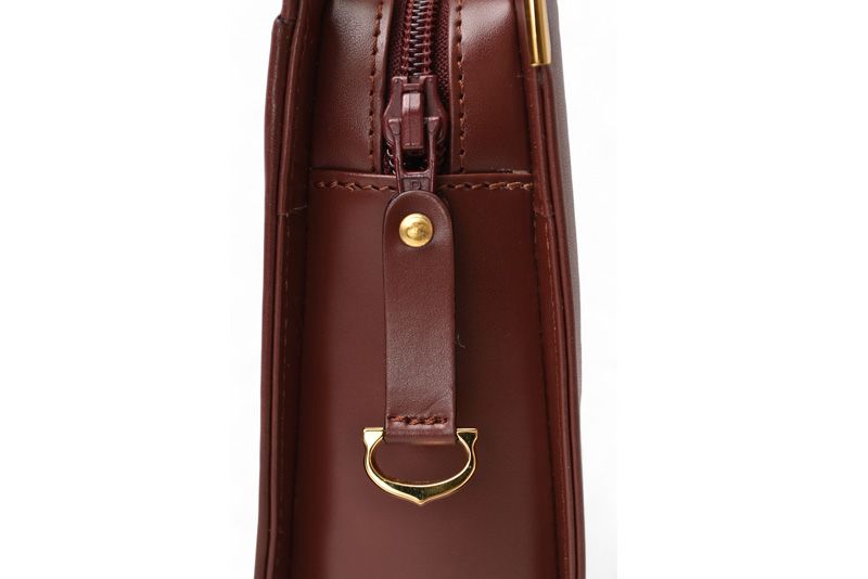 Cartier Clutch Bag Must Line Cartier Men's Bag Leather Bordeaux L1000060