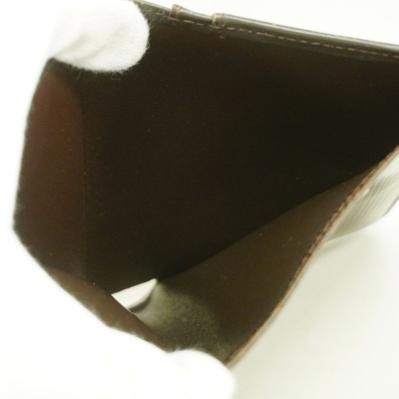 Louis Vuitton Wallet Epi Porte Monnaie Viennois M6324d Mocha Women's