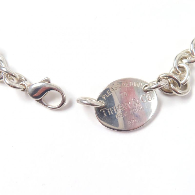 Tiffany & Co Tiffany & Co Oval Tag Necklace Choker Accessory Sv925