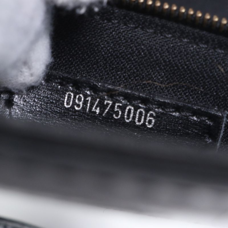 Fendi Leather 2WAY Shoulder Bag Crossbody Hand Tote Black Gold Hardware Women's