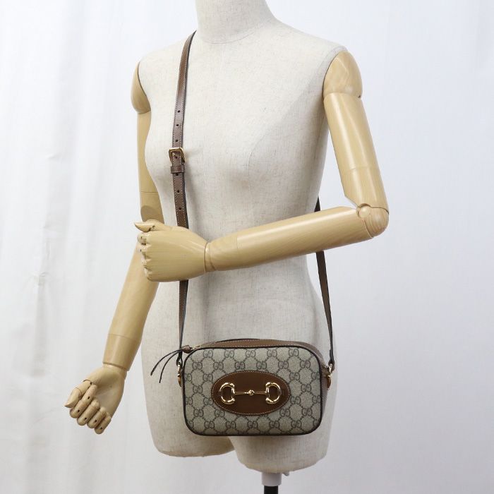 Gucci Small Camera Bag Horsebit 1955 760196 Crossbody Shoulder Bag GG Supreme