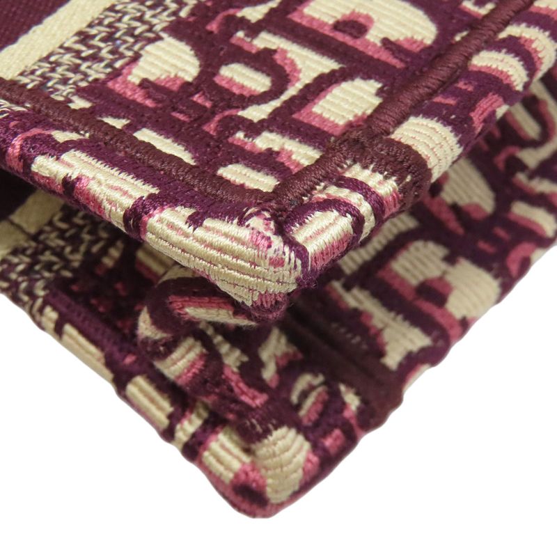 Christian DIOR Book Tote Mini Handbag Canvas Women