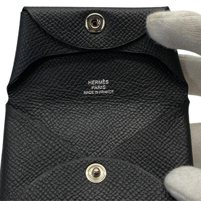 Hermes Bastia Coin Case Coin Case Compact Wallet Mini Wallet Square Vaux Epson