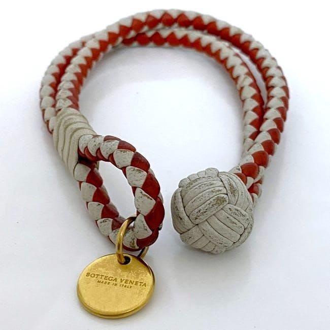 Bottega Veneta Bracelet White Red