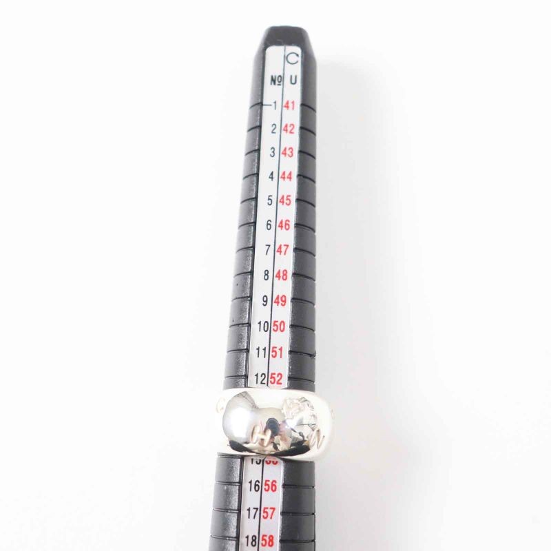 CHANEL Logo Ring / Ring Ag925 Silver No.13 With Storage Bag Weight 15.1g Ladies