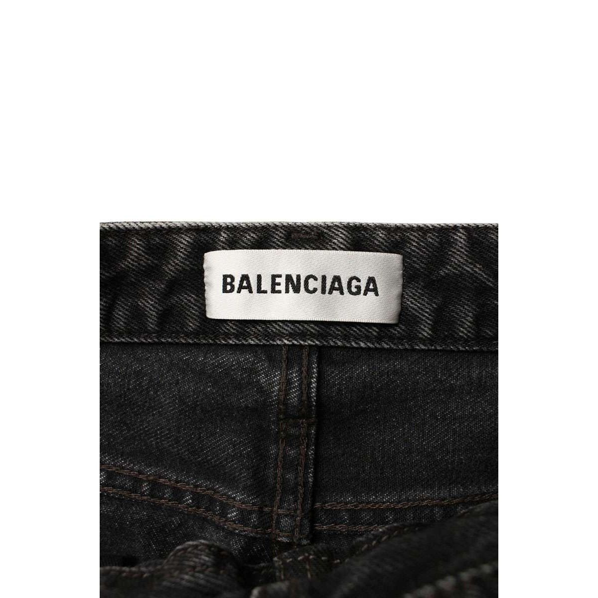 Balenciaga Side Zip Denim Skirt 38 — view 3