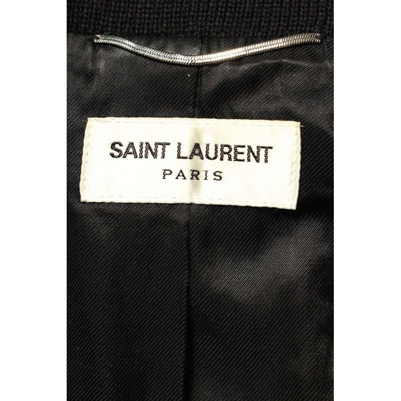 Saint Laurent Paris Teddy Y008 P Camo Leather Trim Stajan Blouson Men 44 — view 3