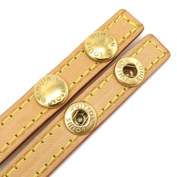 Louis Vuitton Shoulder Strap 135cm (53.15in) Nubuck Leather Beige Gold Hardware