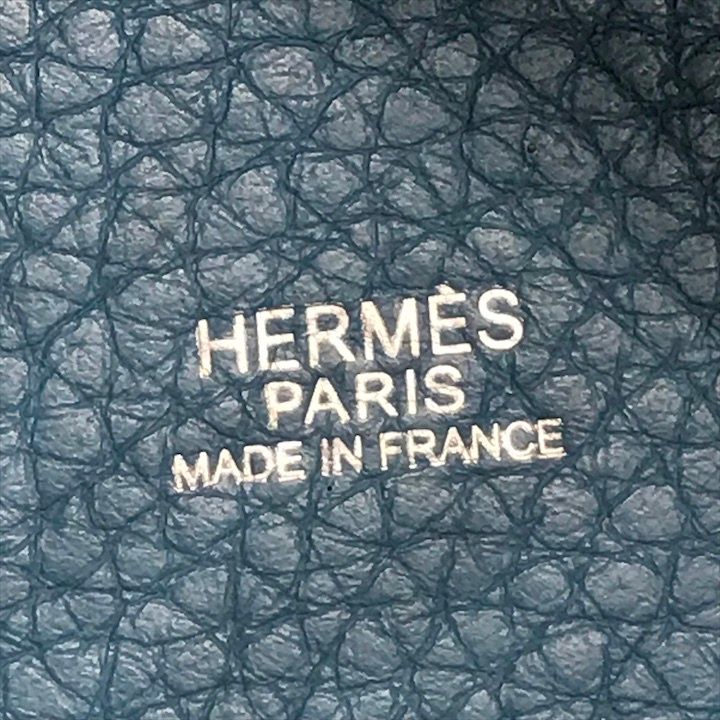 Hermes Picotin Blue Jean Hand Bag Leatheed Bag Jeans