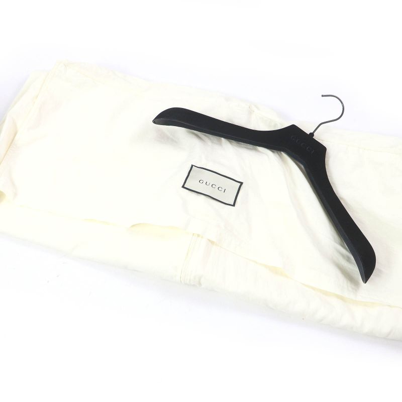 Gucci 590744 GG Logo Sideline Hooded Down Coat Bench Coat Bordeaux Blue Gold 50