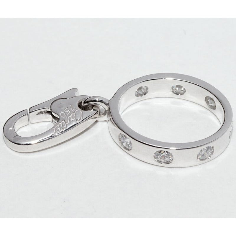 Cartier Pendant Top Charm 18K White Gold Diamond 7 P Baby Love Full — view 5