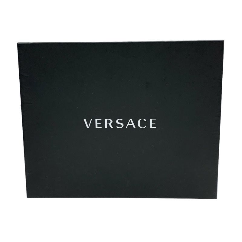 Versace Flat Shoes Fur Light Purple Gold Unused Mule Slippers