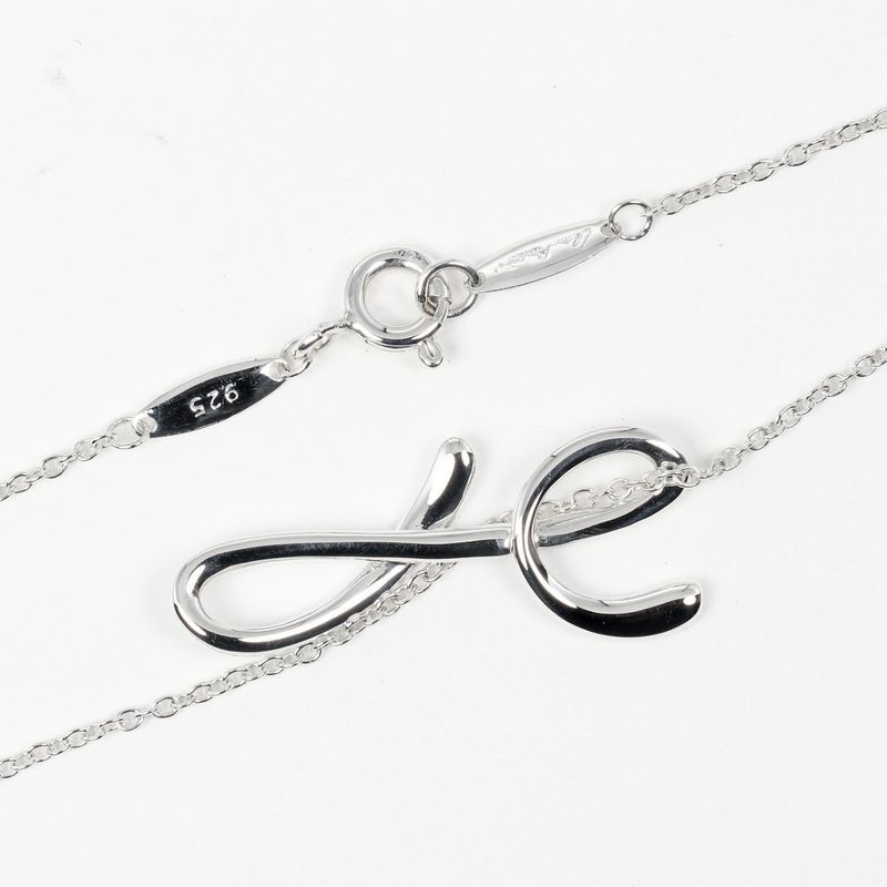 Tiffany & Co Letter Y Initial Y Silver 925 Ladies 2.35g Necklace