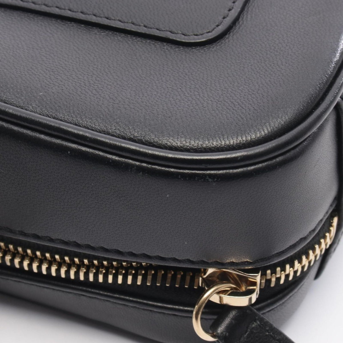 Chanel Shoulder Bag CC Logo Black Leather — view 7