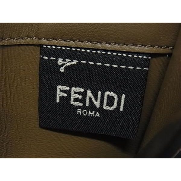 Fendi Peekaboo Leather Turnlock Card Case Business Holder Pink — view 5